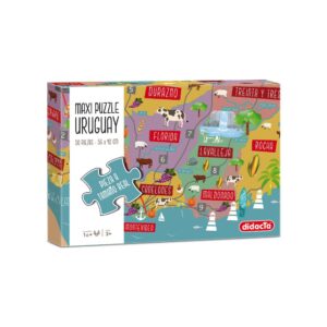 Maxi Puzzle Uruguay Didacta 50 Piezas 56x42 Cm +3 Años