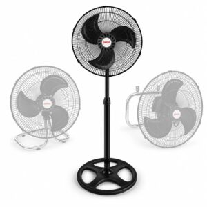 Ventilador 3 En 1 Petra 70w Color Negro 1,30cm Alto